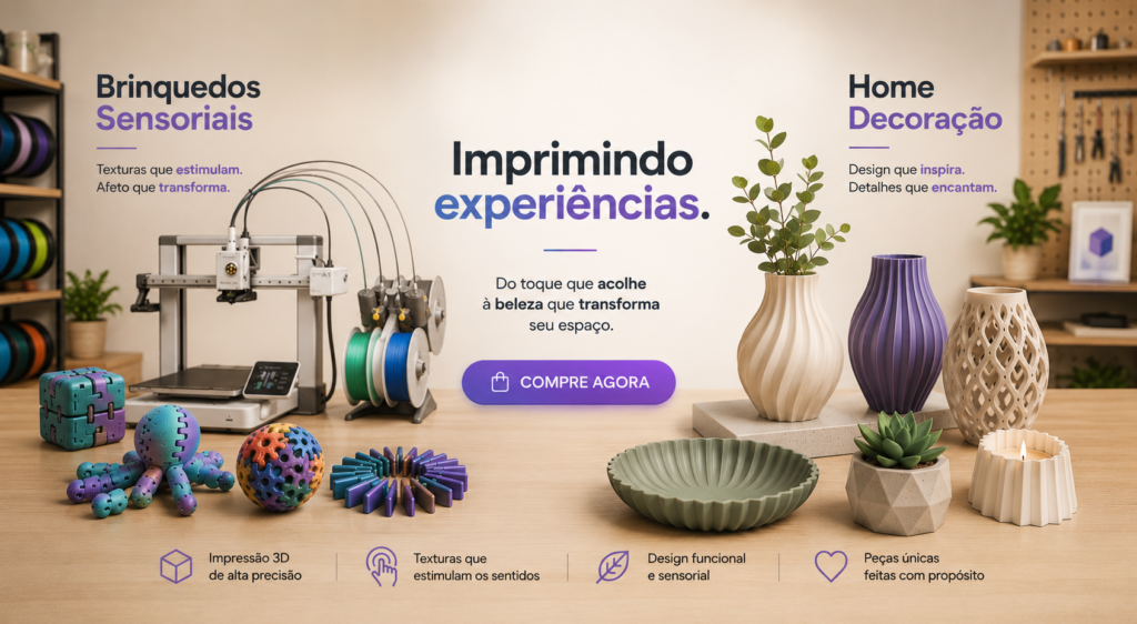 Imprimindo experiências - Brinquedos Sensoriais - Home Decoração